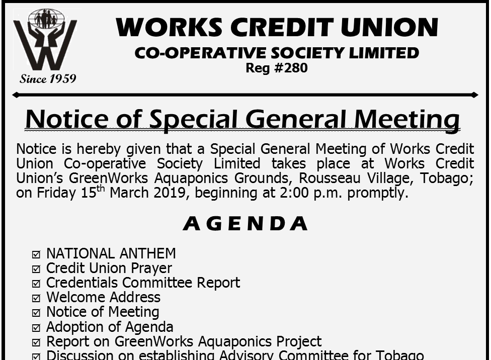 Notice of SGM 2018