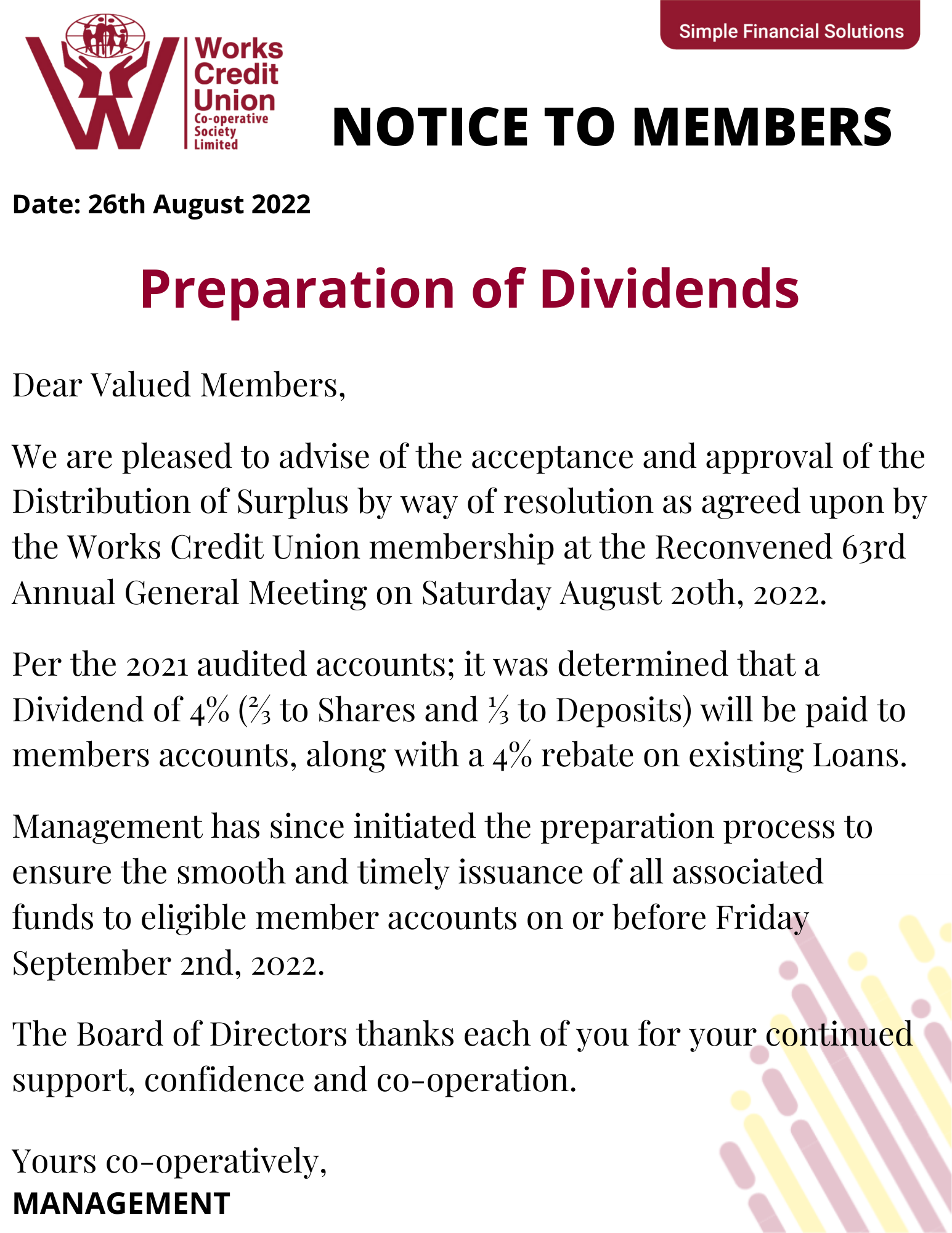 Notice re Preparation of Dividends - Approved.png